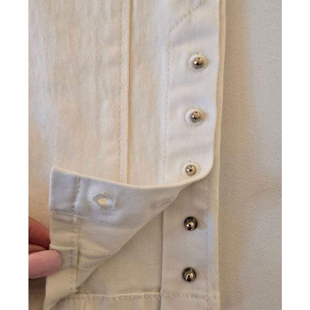 White House Black Market Womens Low Rise The Skimmer Ankle Jeans White Size 4 - Picture 13 of 16